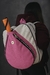 Mochila combinada blanca/rosa chicle
