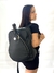 Mochila de Ecocuero: Lisa NEGRA