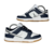 Dunk Low Azul e branco com Solado Marrom