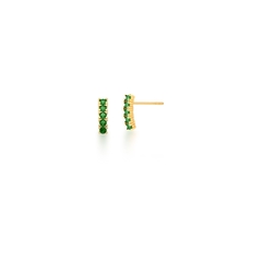 Brinco Palitinho Zircônia Esmeralda