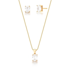 Conjunto Baguete Cristal