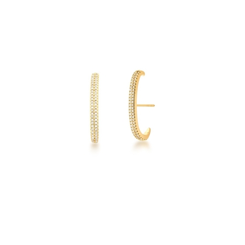 Ear Hook 2 Fileiras Zircônias