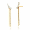 Ear Cuff Pérolas + Franjas