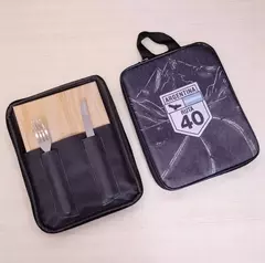 KIT DE ASADO CON FUNDA ESTAMPADA - comprar online
