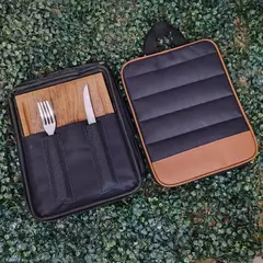 KIT DE ASADO CON FUNDA DE CORDURA