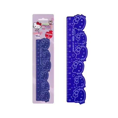 Régua de madeira Hello Kitty 15 cm