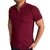 GOLA POLO ZÍPER STAND - BORDO