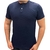 GOLA HENLEY DEEP TEXTURIZADA - AZUL MARINHO