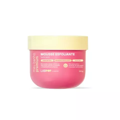 Mousse Esfoliante Belle Pink 240gr Labpop Labotrat