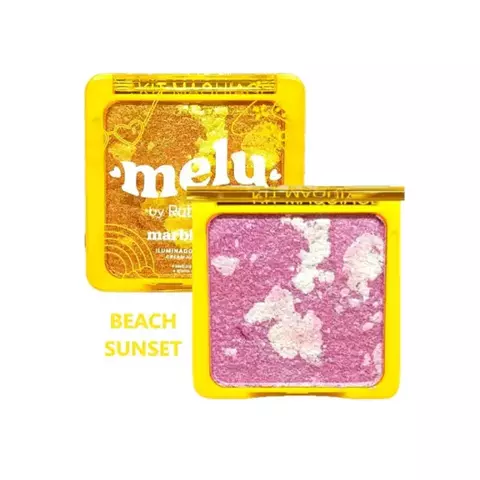 Iluminador Marmorizado Cream Marble Glow Melu - Cor: Beach Sunset