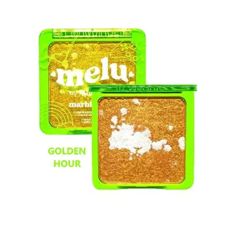 Iluminador Marmorizado Cream Marble Glow Melu - Cor: Golden Hour