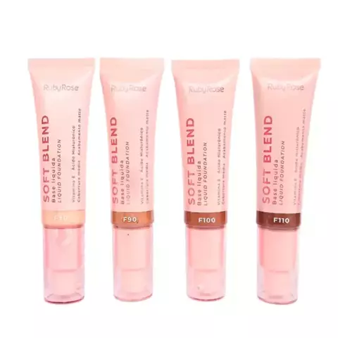 Base Liquida Soft Blend Linha Rosa Ruby Rose
