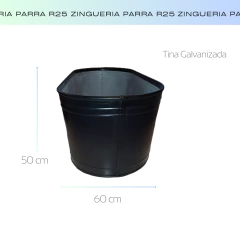 Pileta (tina) Galvanizada prepintada 120x60x50 en internet