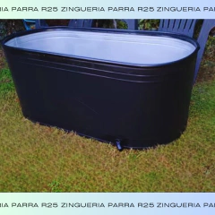 Pileta (tina) Galvanizada prepintada 120x60x50 - Zinguería Parra