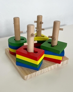 Juego encastre por forma con dificultad - comprar online