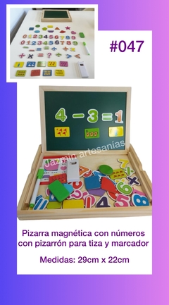 Pizarra imantada con números
