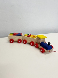 Tren con bloques - Jazmin Artesanías