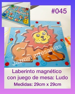 Laberinto imantado león con juego de mesa