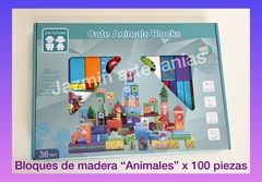 Bloques de madera “Animales” x 100