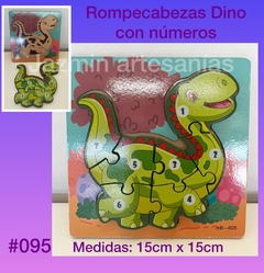 Rompecabezas Dino con números