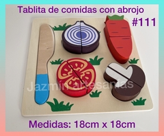 Tablita de comidas con abrojo