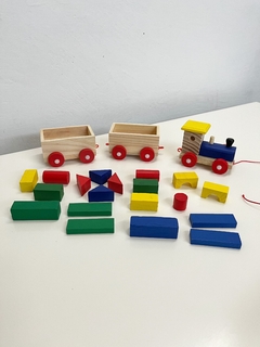 Tren con bloques - tienda online