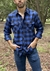 Camisa de botão casual de manga comprida de flanela masculina outono eua ajuste