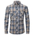 Camisa de botão casual de manga comprida de flanela masculina outono eua ajuste - comprar online