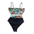 Imagem do Biquíni Top Retinho Plus Size Hot Pant Cintura Alta Com Forro e Bojo