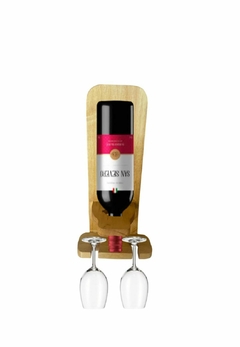 Bar Adega Parede Porta Vinho Decoraçao P/ 1 Garrafa e 2 Taças na internet