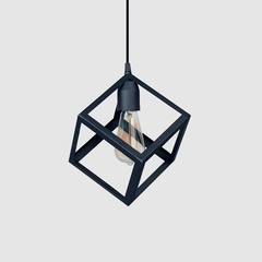 Colgante Cubo Negro Ferrolux - comprar online