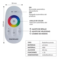 Controlador Radiofrecuencia Rgb P/Tira Led Macroled en internet