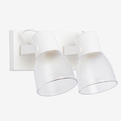 Aplique Pared Doble Pvc Blanco Iluminno - comprar online