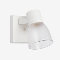 Aplique Pared Simple Pvc Blanco Iluminno - comprar online