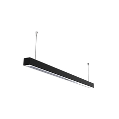 Artefacto Colgante Line Negro P/ Tubo 1x18W Spotsline