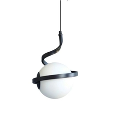 Colgante Negro Vidrio Peiet 180° Iluminacion