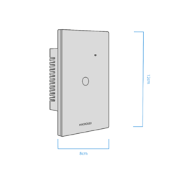 Tecla Smart 1 Canal Blanco Macroled - Melluso Electricidad Necochea