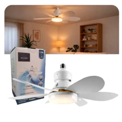 Ventilador De Techo C/Lampara Led 12w E27 - tienda online
