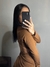 Vestido Canelado | Marrom