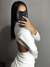Vestido Canelado | Branco