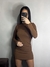 Vestido Canelado | Marrom - comprar online