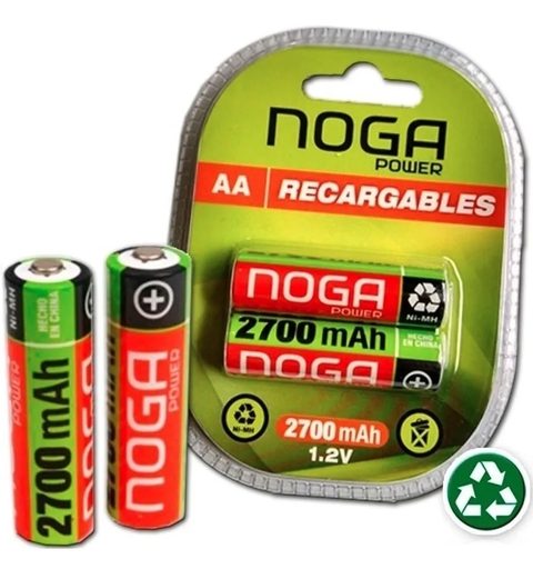Pilas Recargables NOGA "AA"