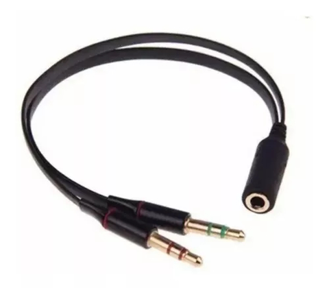Cable Splitter Mini Plug 3,5mm P/ Auricular Ps4 Pc