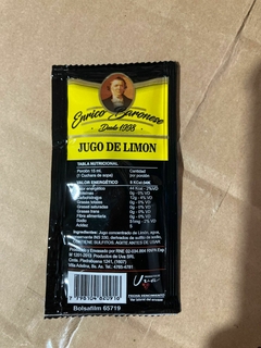 Pouch De Jugo de Limón De 8cc C/u - Caja X 200 Unid. - FINCA CARBONELL