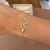 Pulseira cobra cravejado Prata 925 + Ródio - comprar online