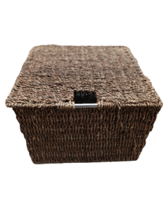 Canasto Seagrass Con Tapa - comprar online