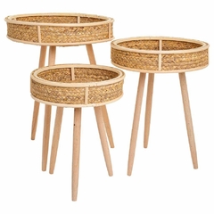 Mesitas Esquineras Madera y fibras - comprar online