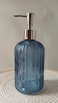 Dispenser Vidrio Azul