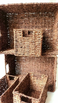 Imagen de Canasto de Seagrass con Manija Forrada