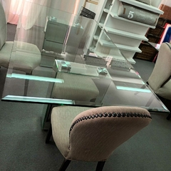 Mesa De Comedor Rectangular De Vidrio